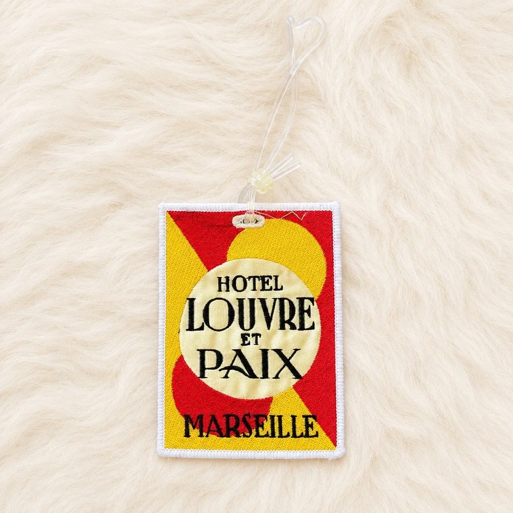 Hotel Louvre Et Paix Marseille France Vintage Hotel Label‎ Travel Ephemera Tag